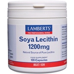 Soya Lecithin Capsules 1200mg - A rich source of phosphatidyl choline (120 capsules)